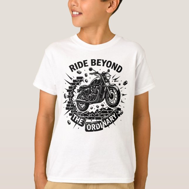 Biker Freedom Break Boundaries T-Shirt (Front)