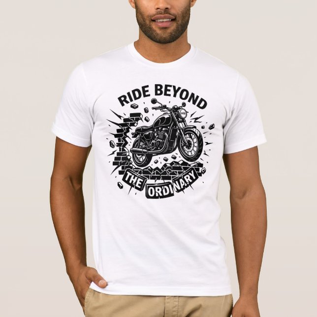 Biker Freedom Break Boundaries T-Shirt (Front)