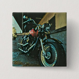 Biker gifts 2 inch square button