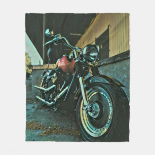 Biker gifts fleece blanket