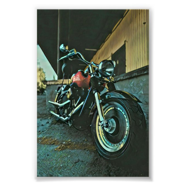 Biker gifts photo print (Front)