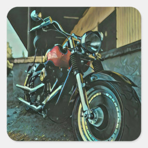Biker gifts square sticker