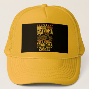 Biker Grandma - Motorbike Grandma Biker Grandma Trucker Hat
