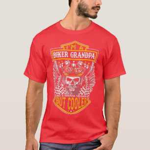 Biker Grandpa Motorcycle Like Normal But Cooler Fa T-Shirt