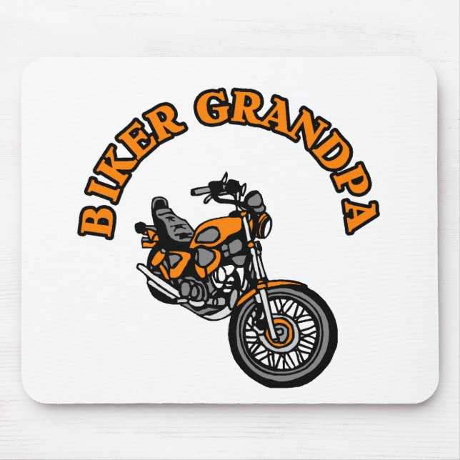 BIKER GRANDPA MOUSE PAD (Front)