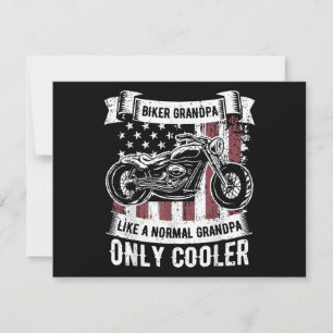 Biker Grandpa Ride Motorcycles Motorcycle Lovers R Holiday Card