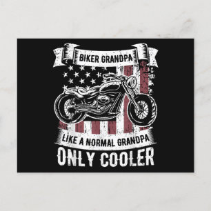 Biker Grandpa Ride Motorcycles Motorcycle Lovers R Holiday Postcard
