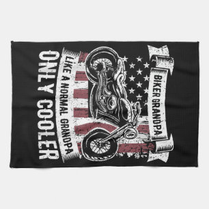 Biker Grandpa Ride Motorcycles Motorcycle Lovers R Kitchen Towel