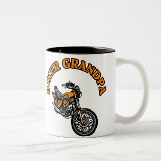 BIKER GRANDPA Two-Tone COFFEE MUG