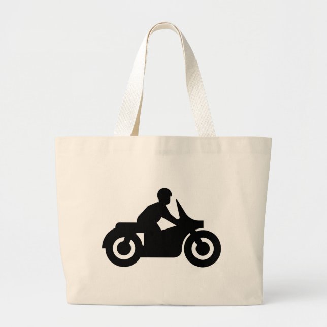 BIKER GUY LARGE TOTE BAG (Front)