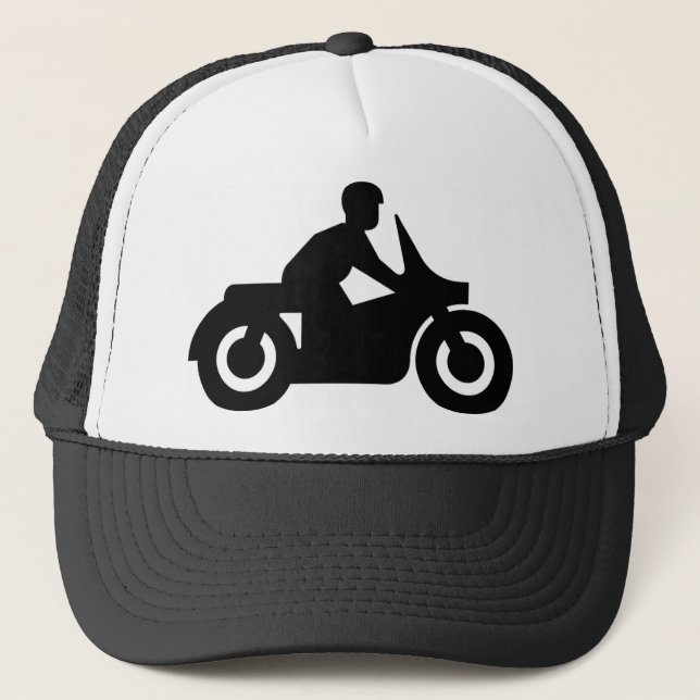 BIKER GUY TRUCKER HAT (Front)