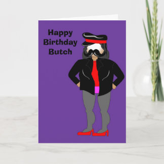 biker, Happy Birthday Butch Card