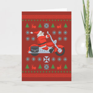 Biker Holiday Sweater Tees Card