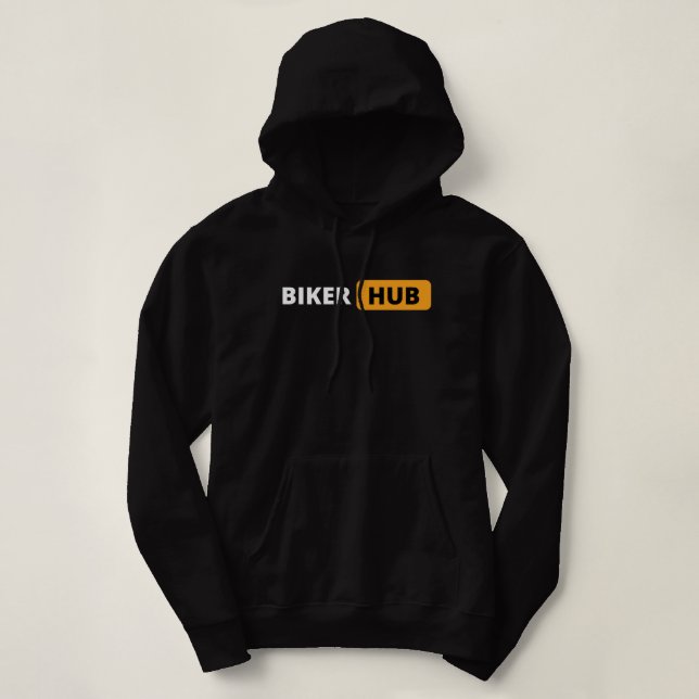 BIKER HUB es ideal para hombres y mujeres Hoodie (Design Front)