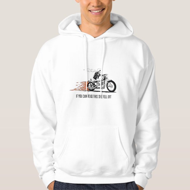 Biker Humour Motorcycle Skeleton Rider Tee (Front)
