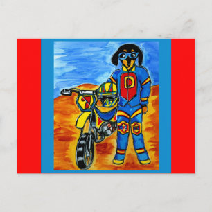 Biker Joanne Postcard