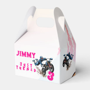 Biker Kid Dirt Stunt Bike Birthday Favour Box