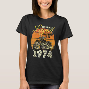 Biker Legend Men Motorcycle Biker Legend Was Born T-Shirt