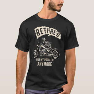 Biker Motorcycle Retirement Plan To Ride Vintage C T-Shirt