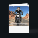 Biker Motorcycle Road - Insert YOUR Photo & Text - Holiday Card<br><div class="desc">CUSTOMIZE this Biker Motorcycle Road - Insert YOUR OWN Photo & Text - Wellcome in motorbike world and sport - With powerful motors, bikers, shoppers and heros - Coloured biker customizable - Insert your photo - Add your text - Your gift is personal and unique - Safe road, and have...</div>