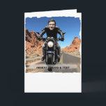 Biker Motorcycle Road - Insert YOUR Photo & Text - Holiday Card<br><div class="desc">CUSTOMIZE this Biker Motorcycle Road - Insert YOUR OWN Photo & Text - Wellcome in motorbike world and sport - With powerful motors, bikers, shoppers and heros - Coloured biker customizable - Insert your photo - Add your text - Your gift is personal and unique - Safe road, and have...</div>