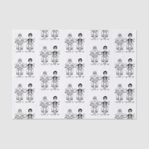 Biker Motorcycle Wedding Tissue Paper