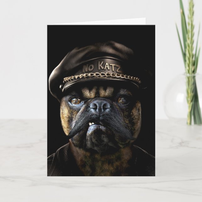 Biker Pug Card (Front)