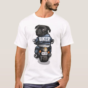 Biker Pug T-Shirt