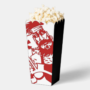 Biker red white black popcorn boxes