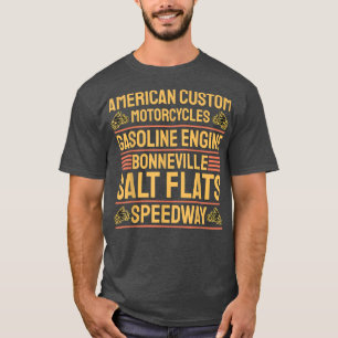 Biker Shirts For Men Women Bonneville Salt Flats M
