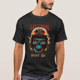 Biker Skeleton Mystic Death Bone T-Shirt