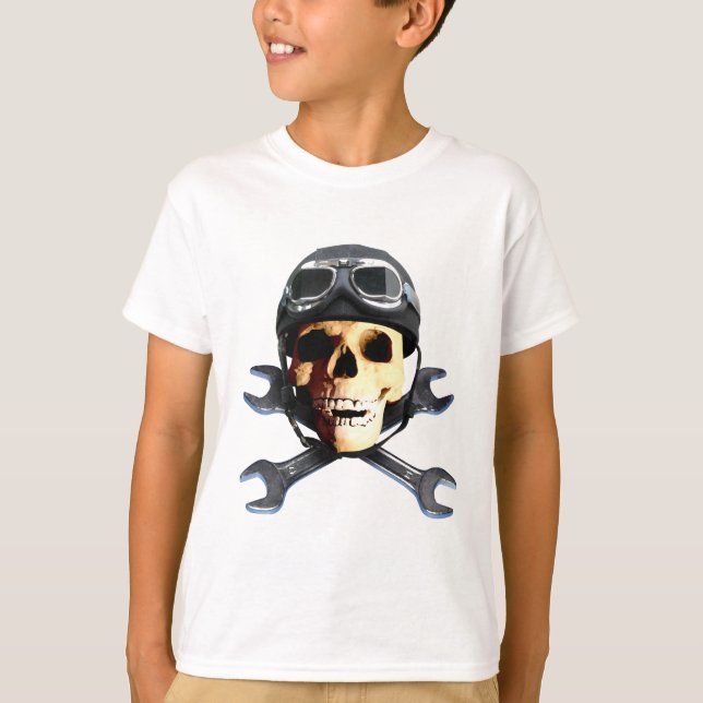 Biker Skull B T-Shirt (Front)