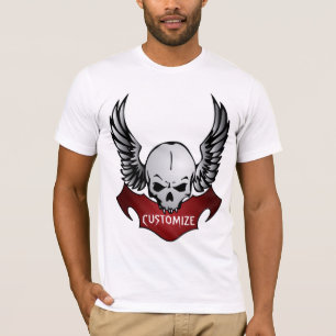 Biker Skull Customizable T-Shirt