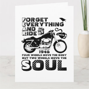 Biker Soul, Personalized Date of Birth Card