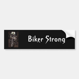 Biker Strong Bumper Sticker