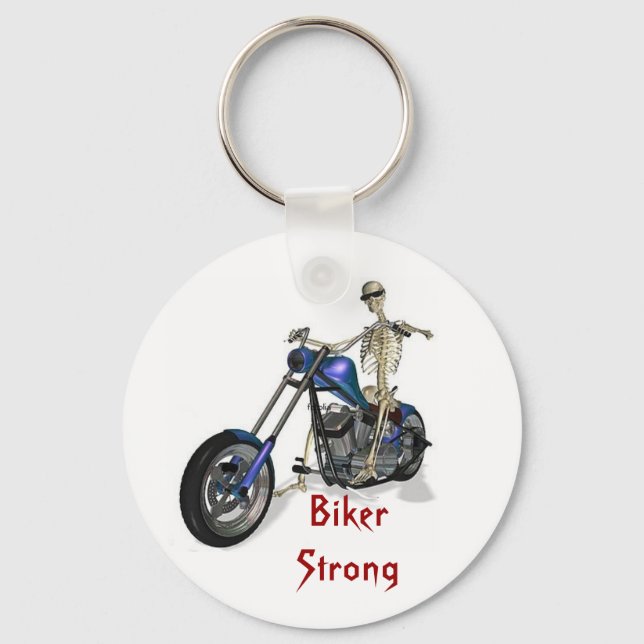 Biker Strong Keychain (Front)