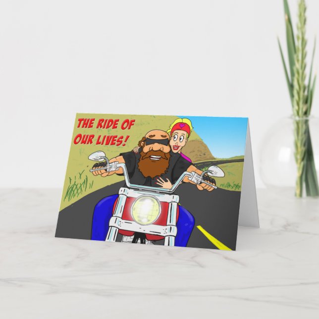 Biker Valentine Holiday Card (Front)