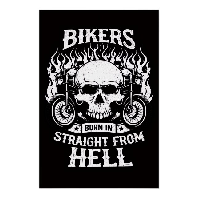 Bikers Born In Straight From Hell, Poster (Front)