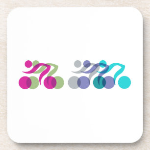 Bikers cool logo coaster