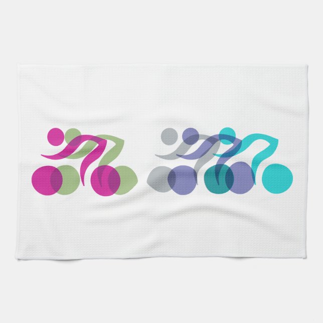 Bikers cool logo kitchen towel (Horizontal)