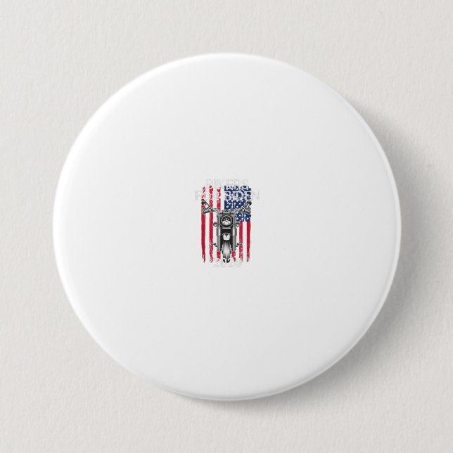 Bikers For Biden 2020 Motorcycle Supporting 3 Inch Round Button (Front)
