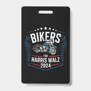Bikers For Harris Walz 2024 Harris Waltz 2024 Badge