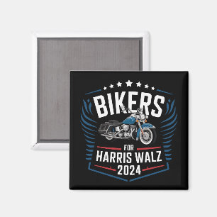 Bikers For Harris Walz 2024 Harris Waltz 2024  Magnet