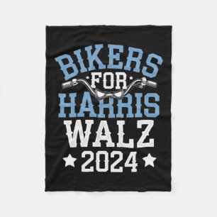 Bikers For Harris Wheimer 2024 Harris Waltz 2024 E Fleece Blanket