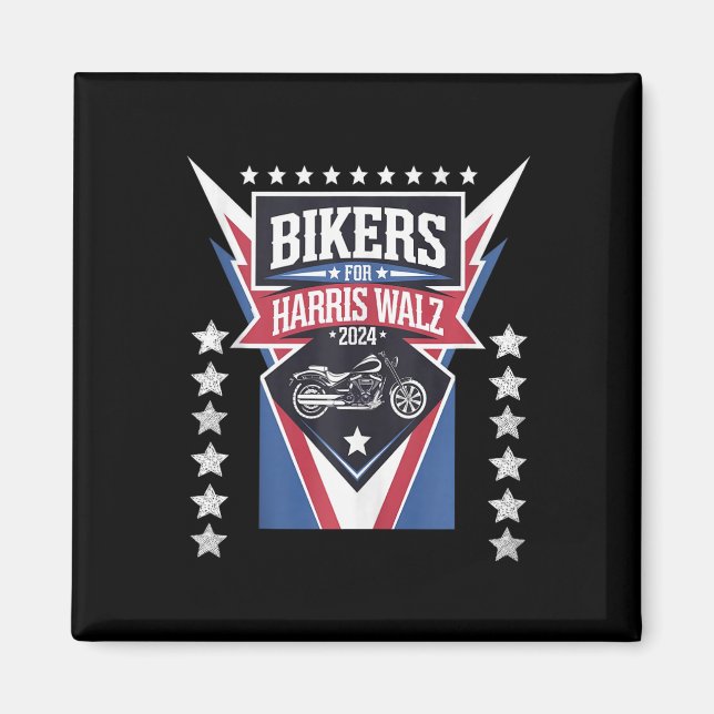 Bikers For Harris Wheimer 2024 Harris Waltz 2024 E Magnet (Front)