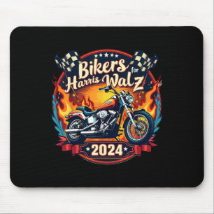 Bikers For Kamala Harris Making 2024 Motorcycle Fo Mouse Pad