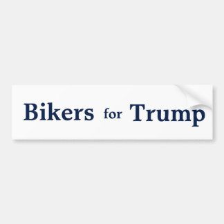 Bikers for Trump Bumper Sticker. Bumper Sticker