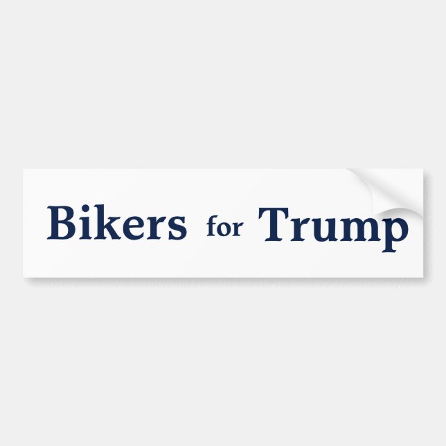 Bikers for Trump Bumper Sticker. Bumper Sticker (Front)