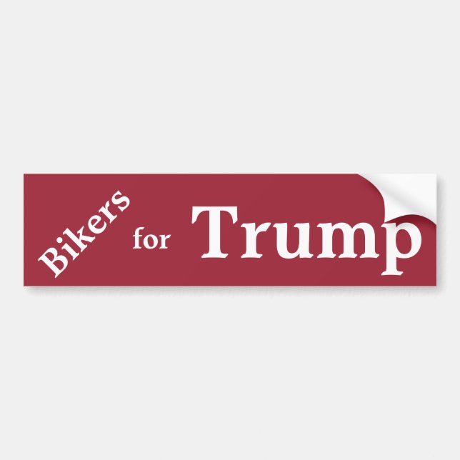 Bikers for Trump Bumper Sticker. Bumper Sticker (Front)
