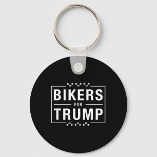 Bikers For Trump Republican Conservative Motorcycl Keychain